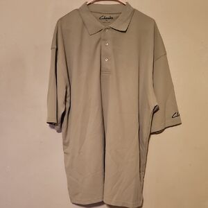 Clarks Men's Polo Shirt - Light Olive